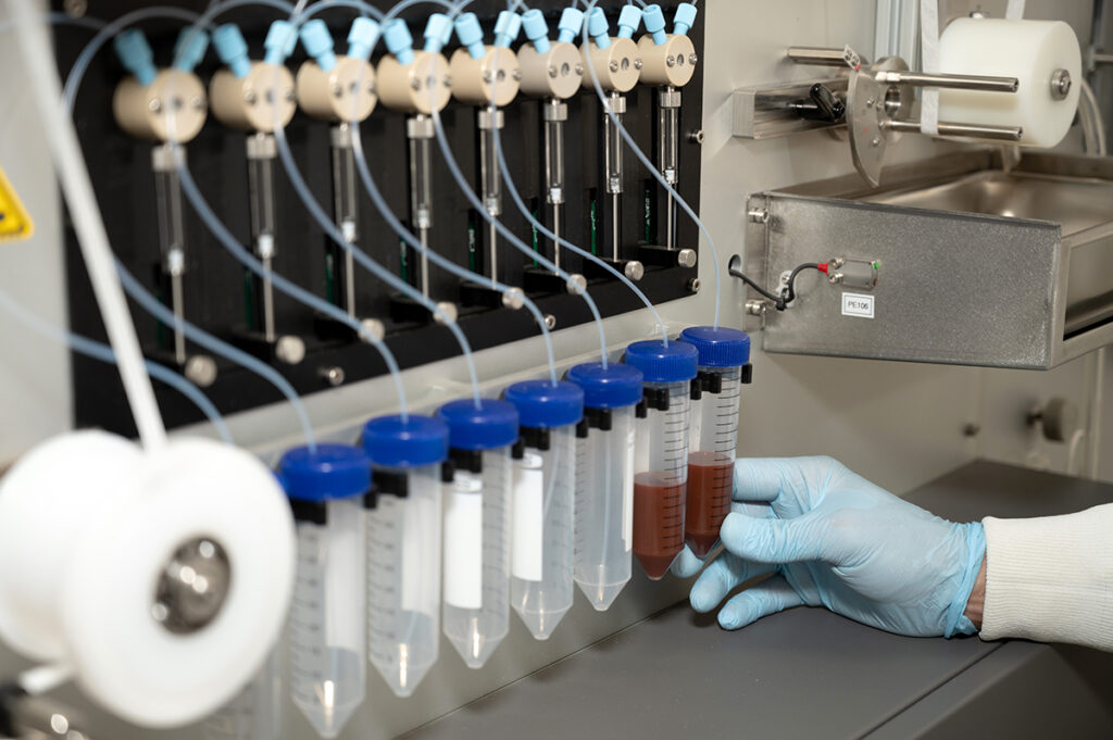 BioAssay Works' new reel-to-reel dispensing and drying system.